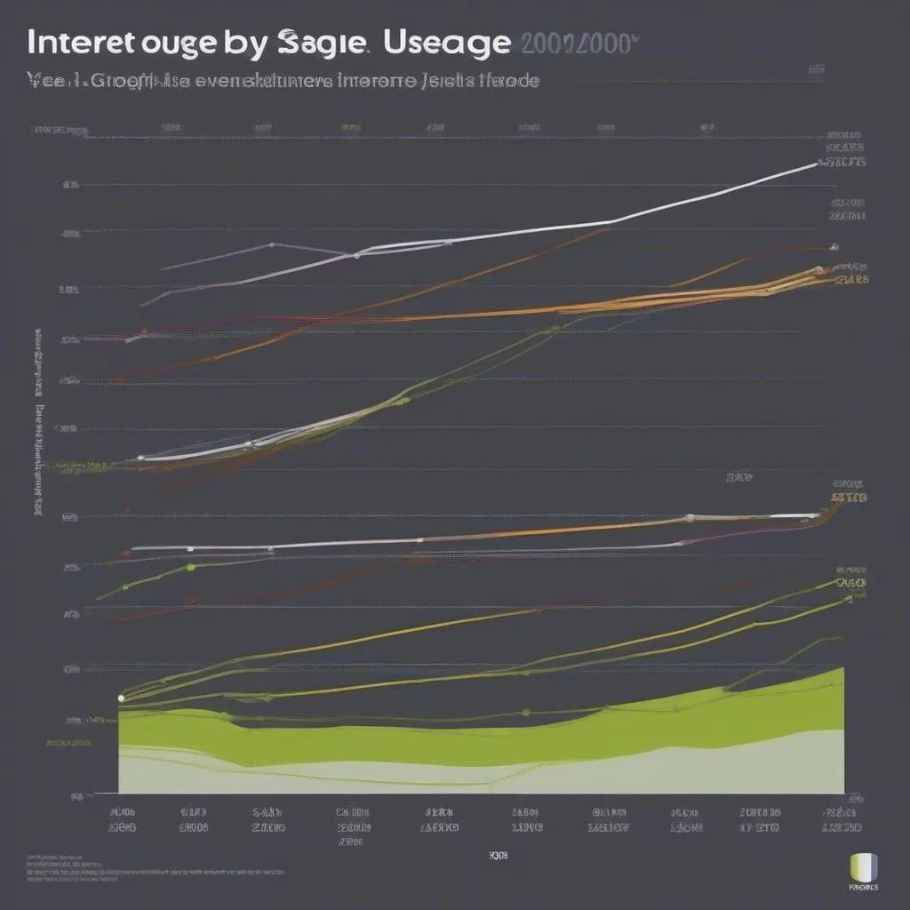 Biểu đồ internet sử dụng theo độ tuổi