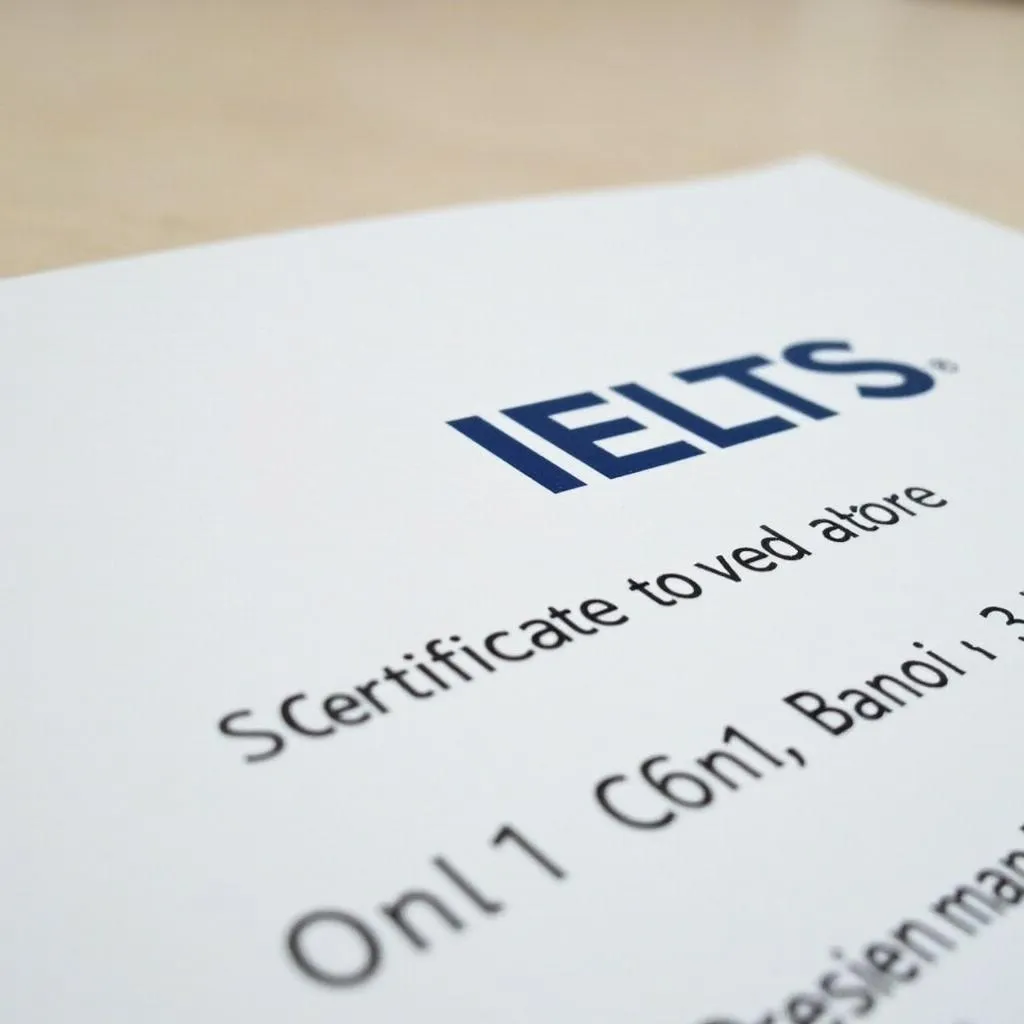 Chứng chỉ IELTS