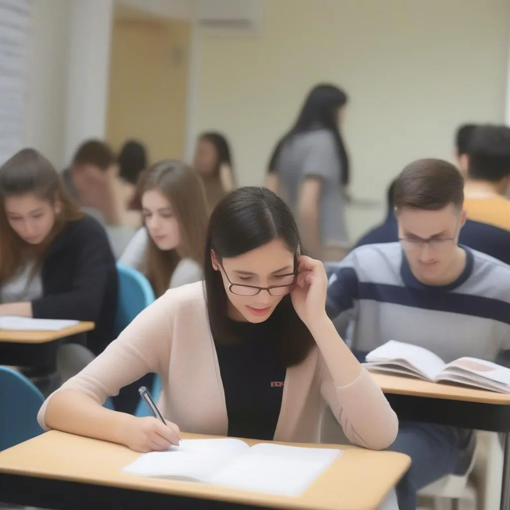 Học viên luyện tập IELTS Basic Writing