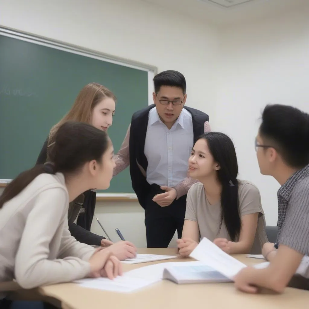 Giáo viên hướng dẫn học viên IELTS Foundation Study Skills