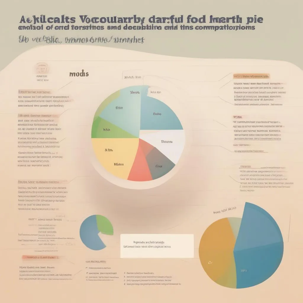 ielts pie chart vocabulary