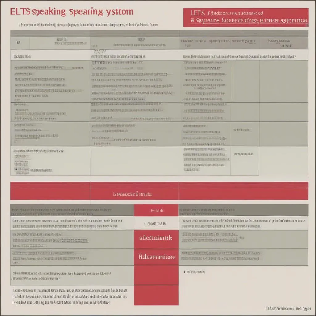 Bảng Điểm IELTS Speaking