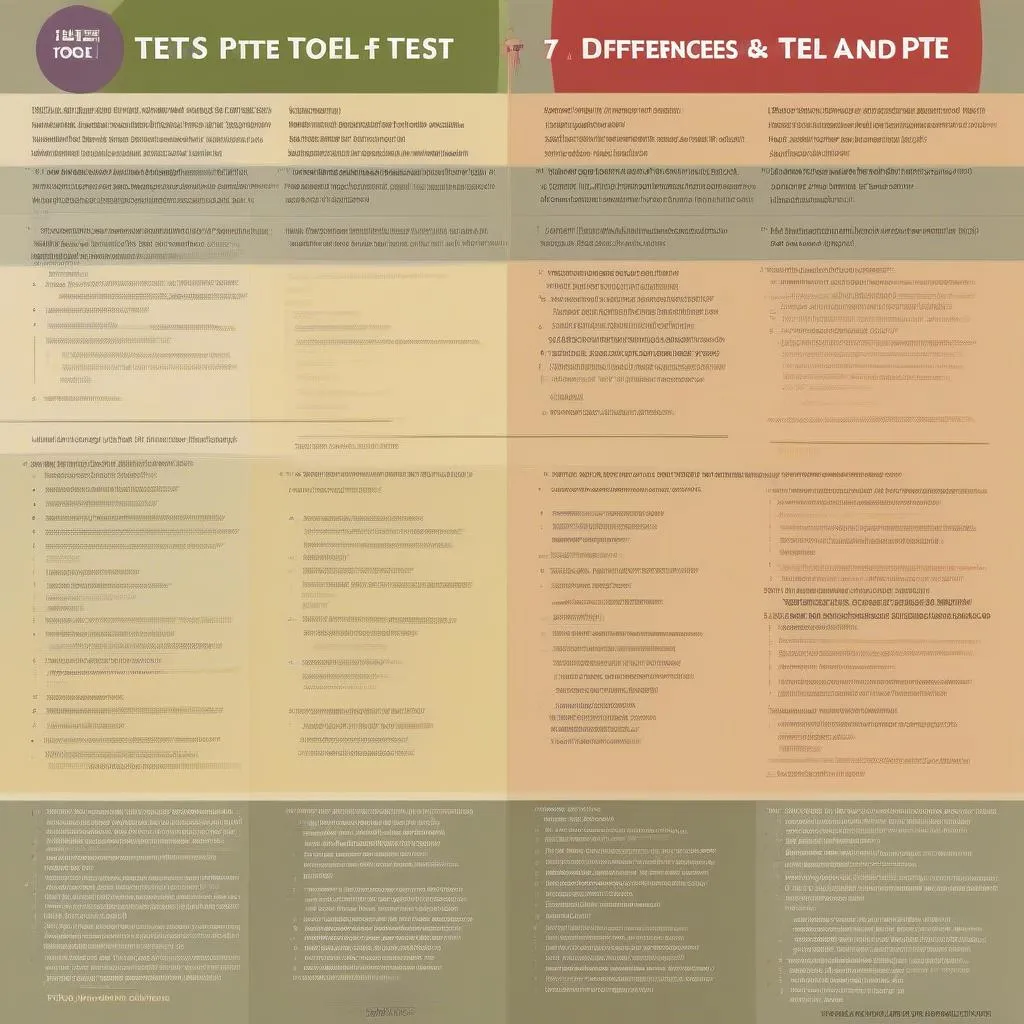 So sánh IELTS TOEFL PTE