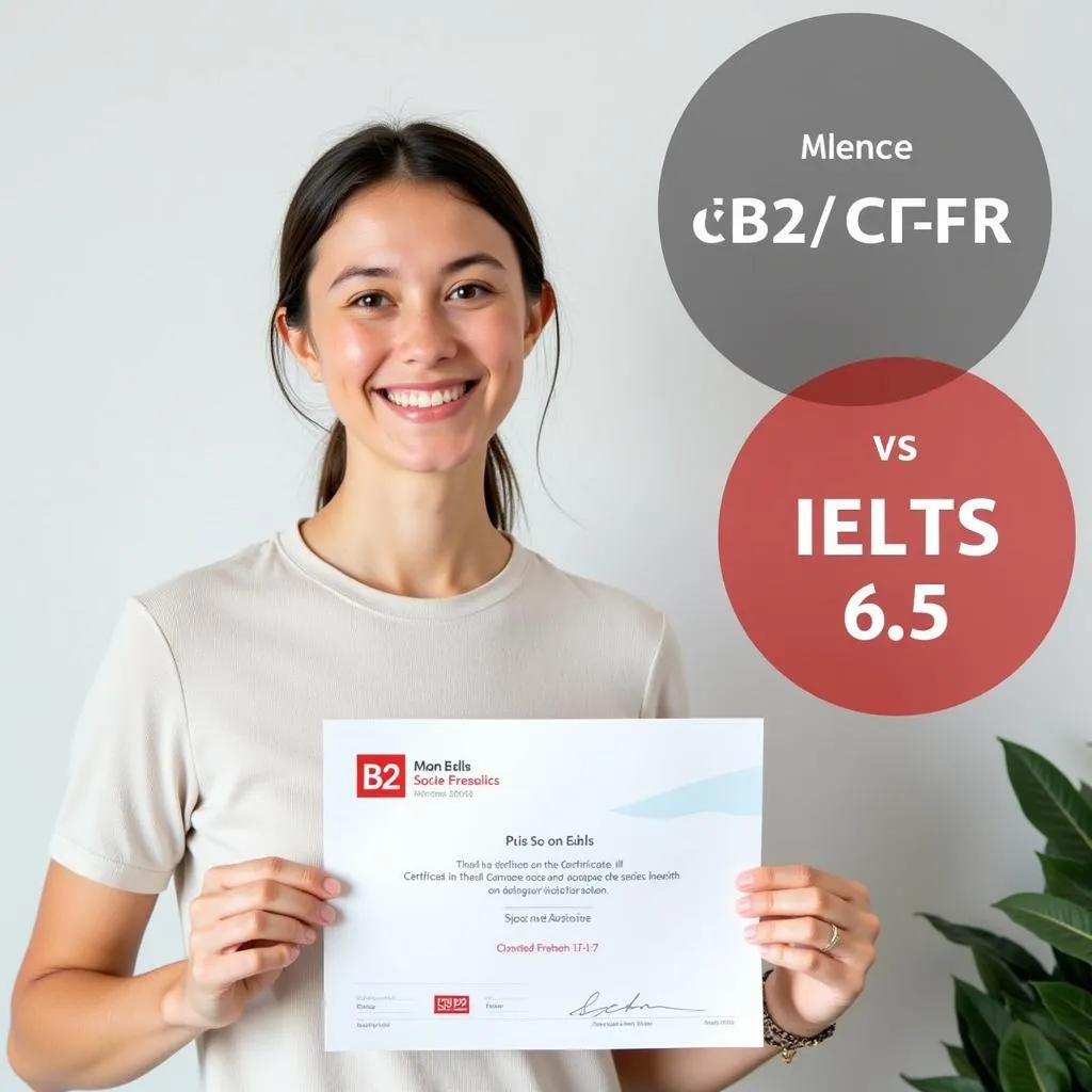 B2 CEFR tương đương IELTS 6.5