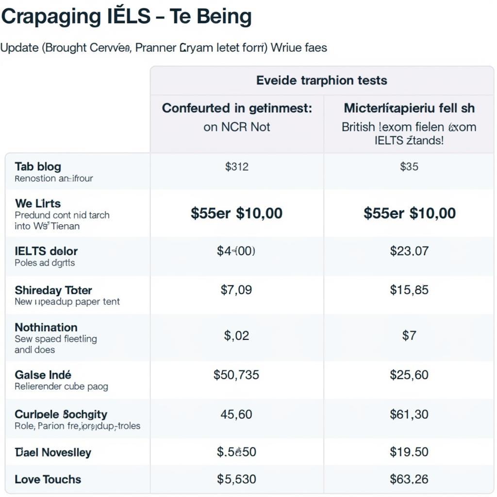 Bảng giá thi IELTS mới nhất được cập nhật từ IDP và Hội Anh Ngữ Việt Nam