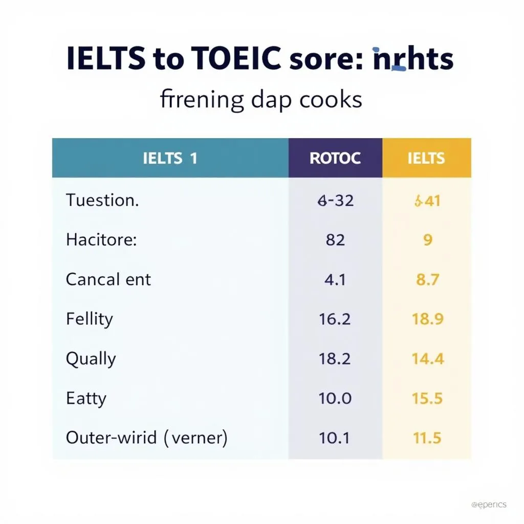 Bảng quy đổi điểm IELTS sang TOEIC