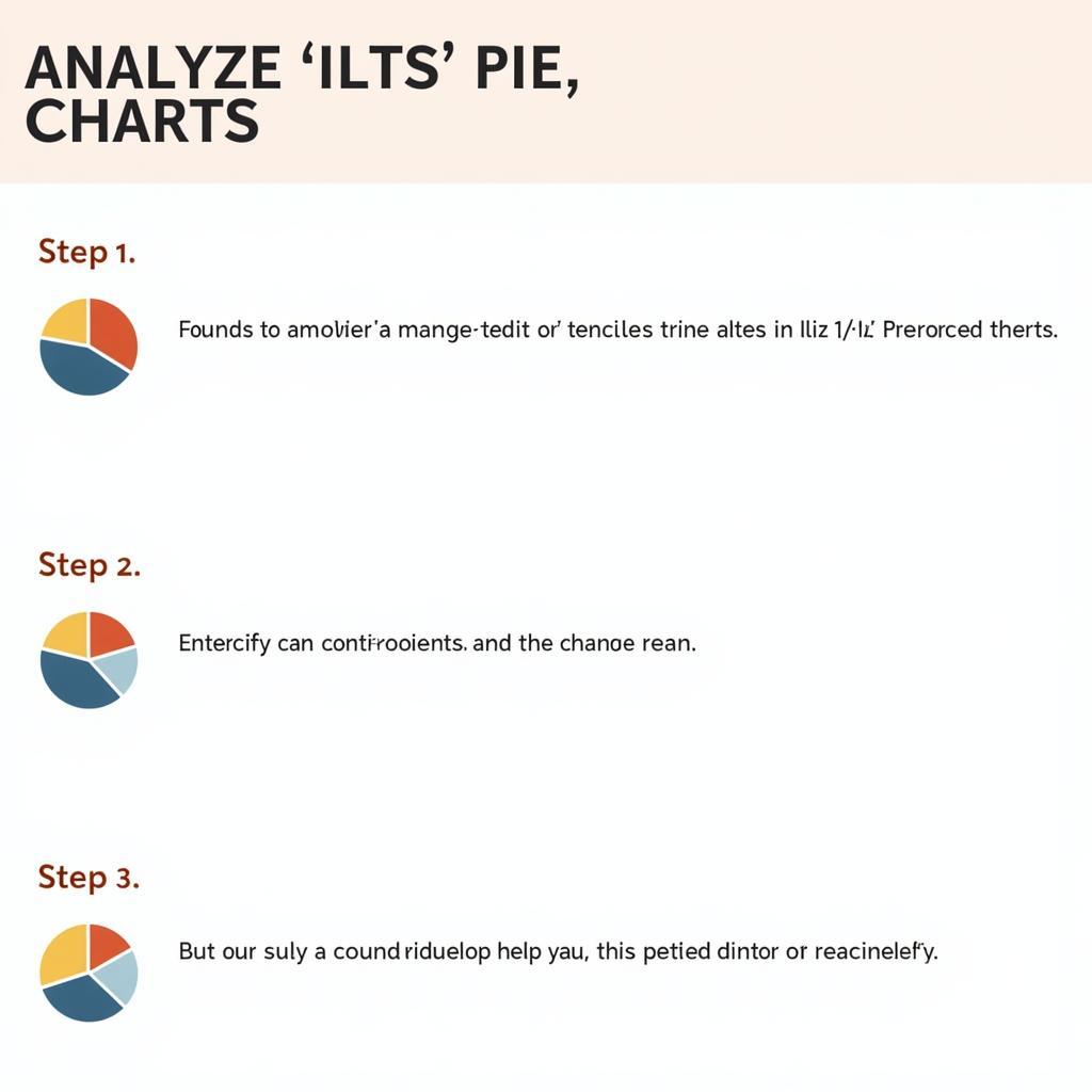 Các bước phân tích biểu đồ tròn IELTS Liz