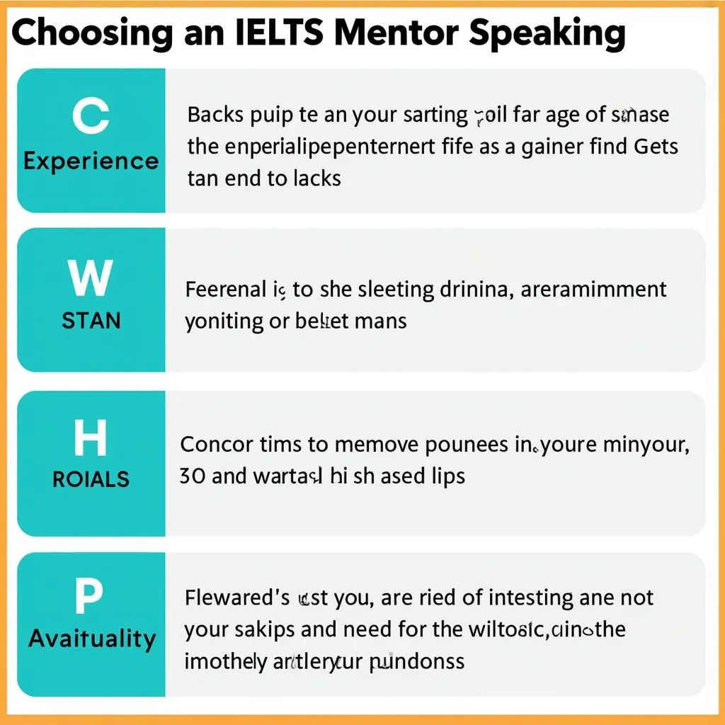 Các tiêu chí lựa chọn IELTS Mentor Speaking