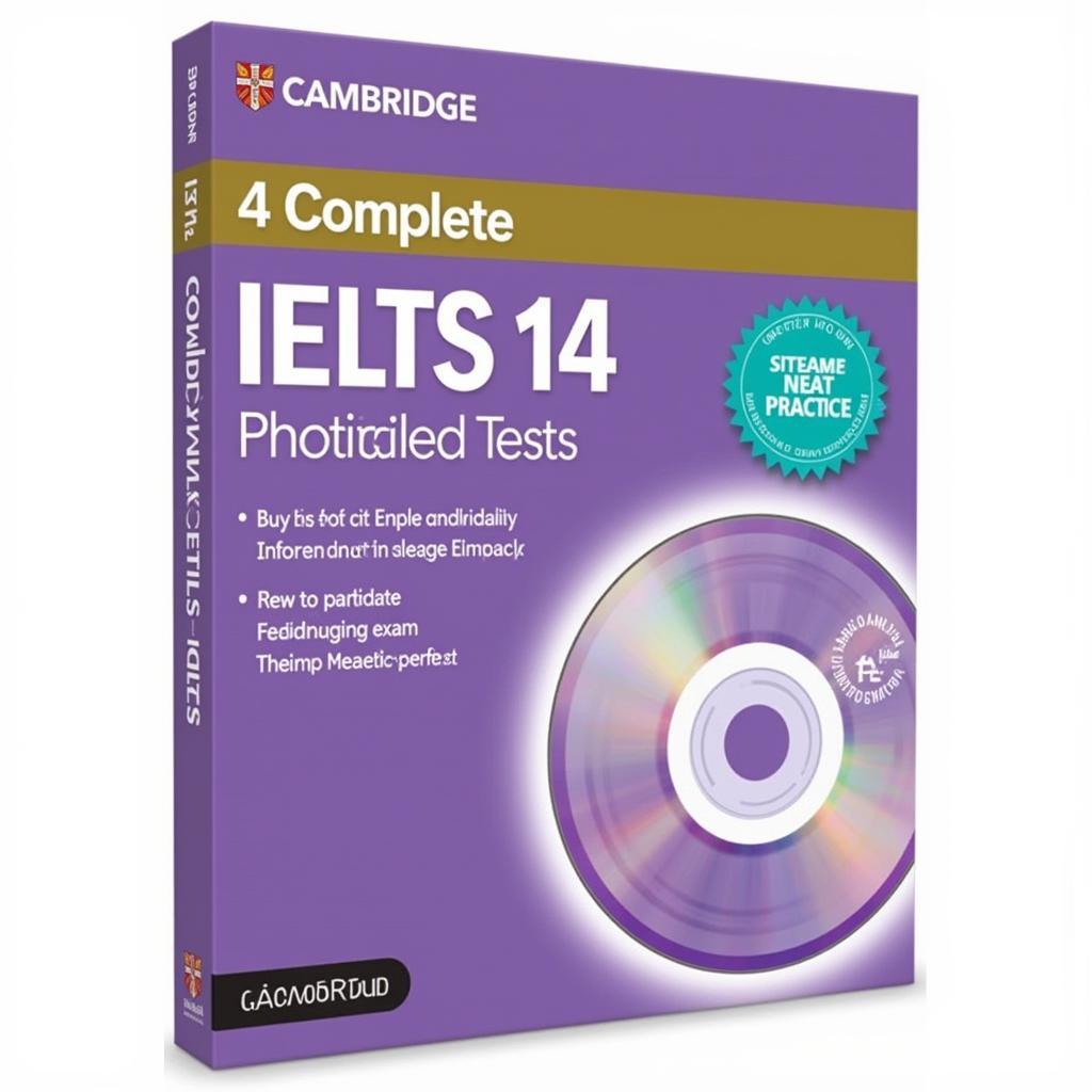 Tài liệu luyện thi Cambridge IELTS 14 bao gồm sách và CD, cung cấp 4 bài test IELTS hoàn chỉnh.