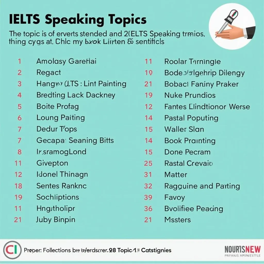 Danh sách các chủ đề IELTS Speaking