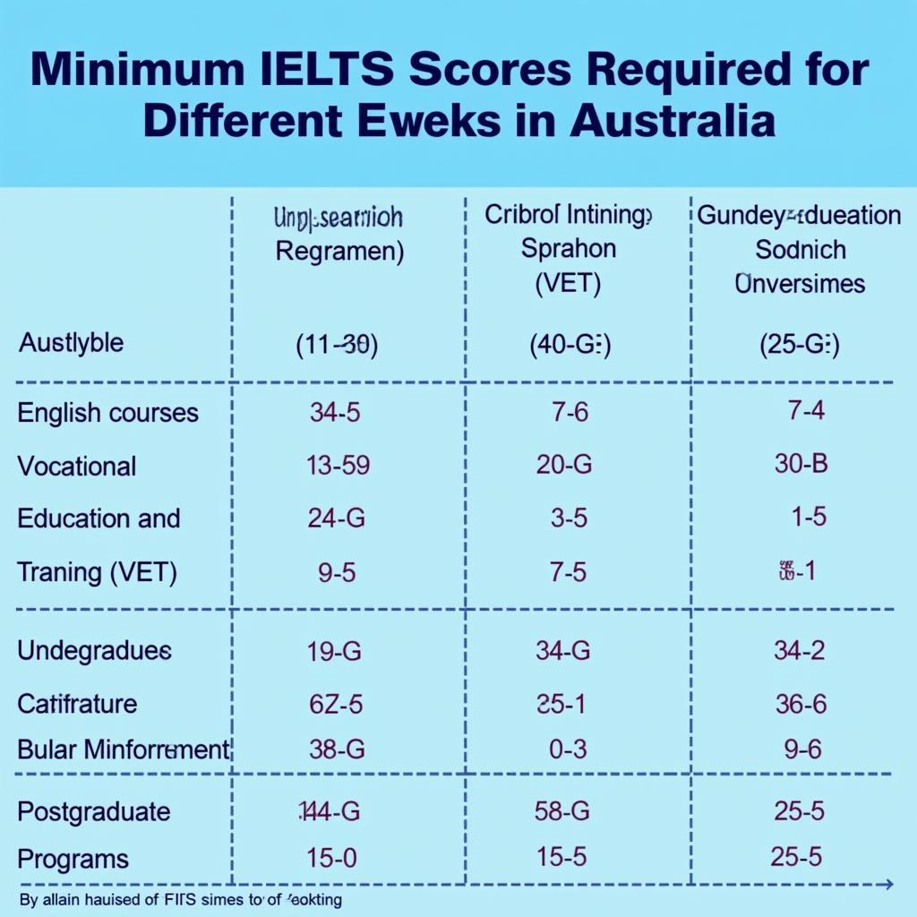 Điểm IELTS tối thiểu cho du học Úc