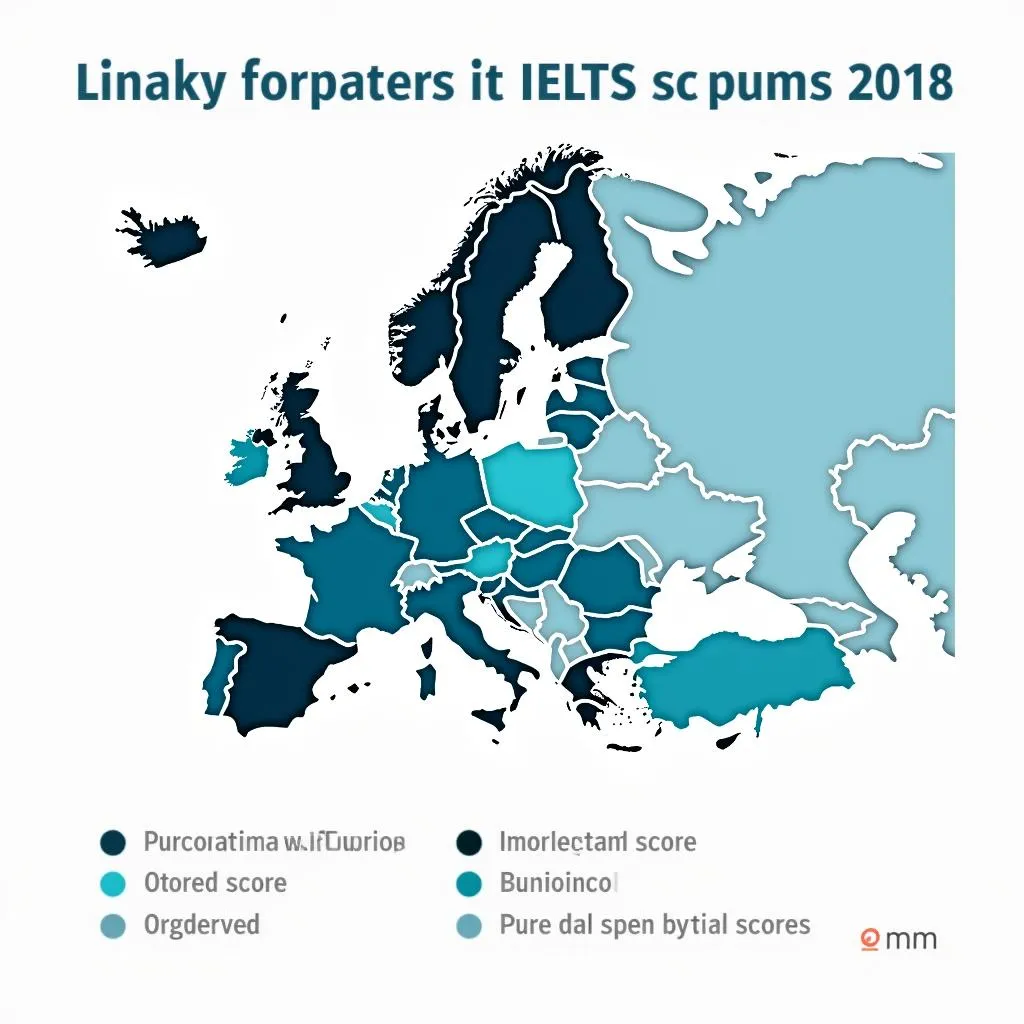 Điểm IELTS trung bình theo quốc gia