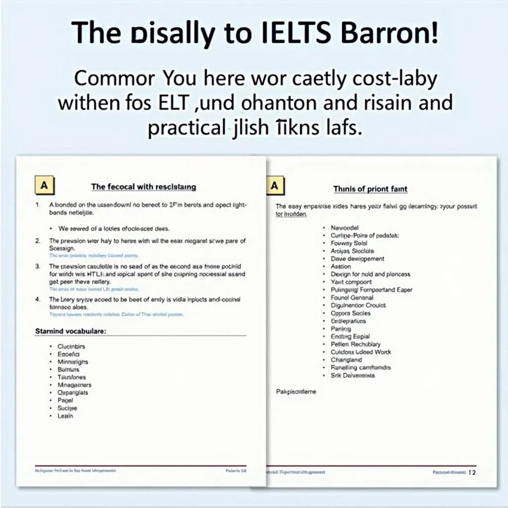 Essential Words for IELTS Barron's PDF - Nội dung