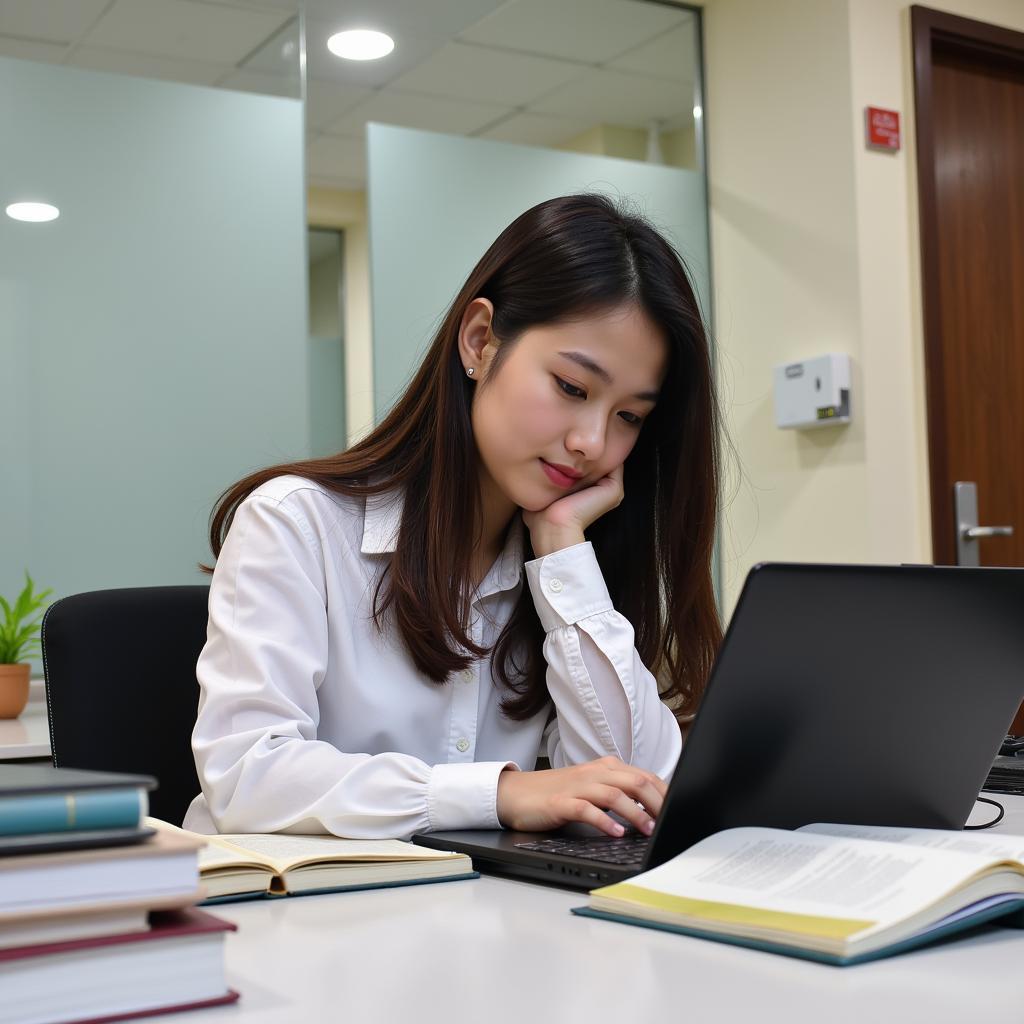 Học sinh luyện thi IELTS tại Ngoại Ngữ CEO