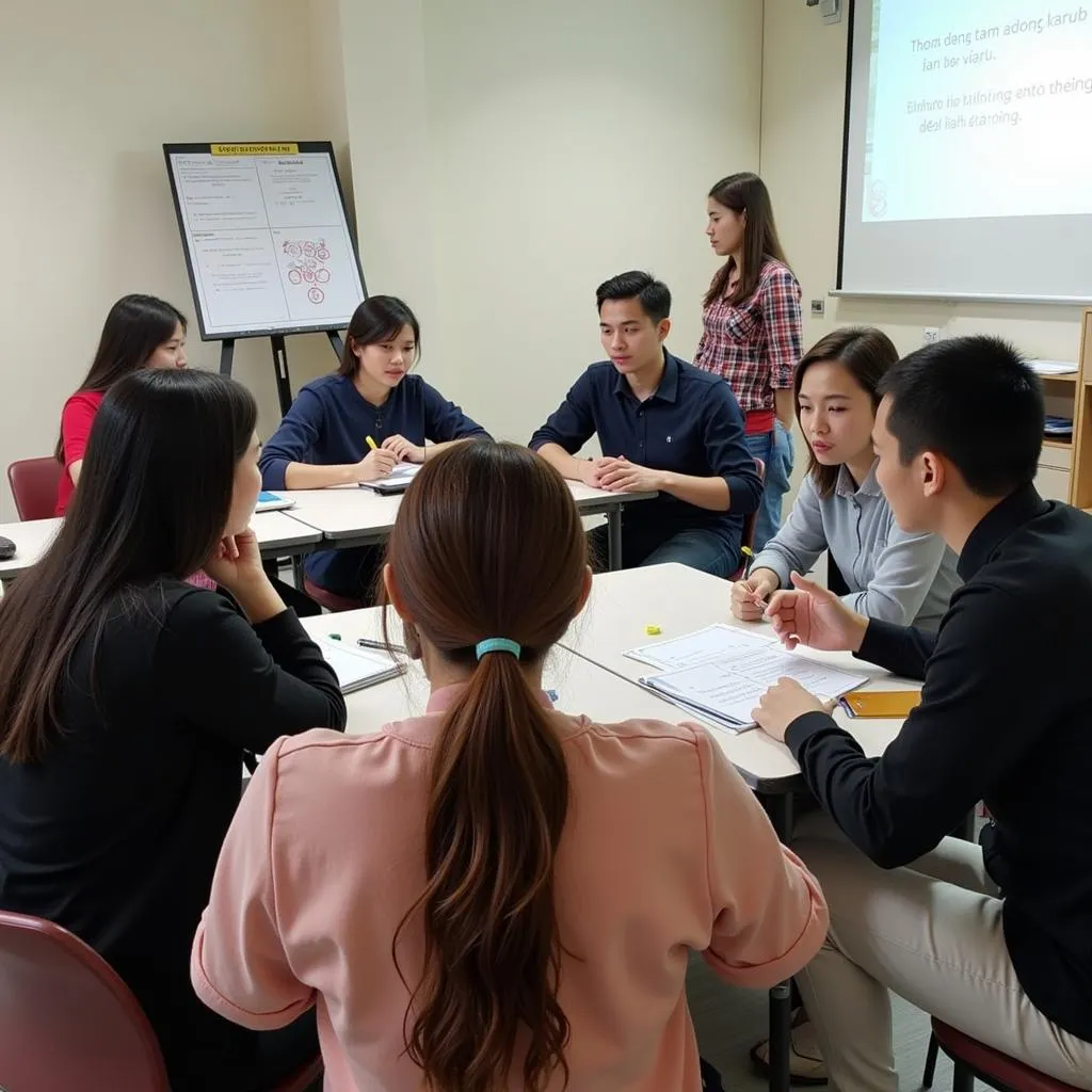 Học viên ôn luyện IELTS tại trung tâm