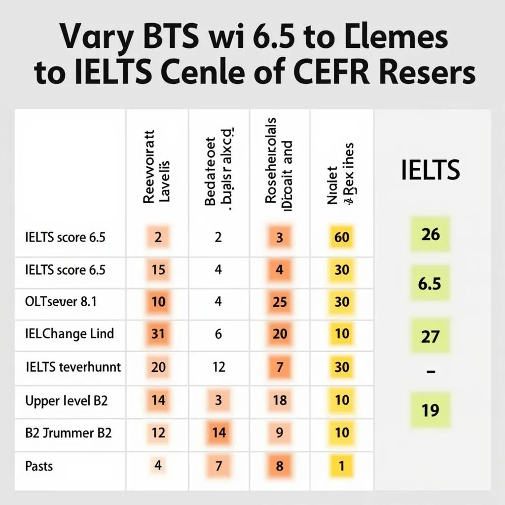 IELTS 6.5 tương đương với trình độ nào trong khung CEFR