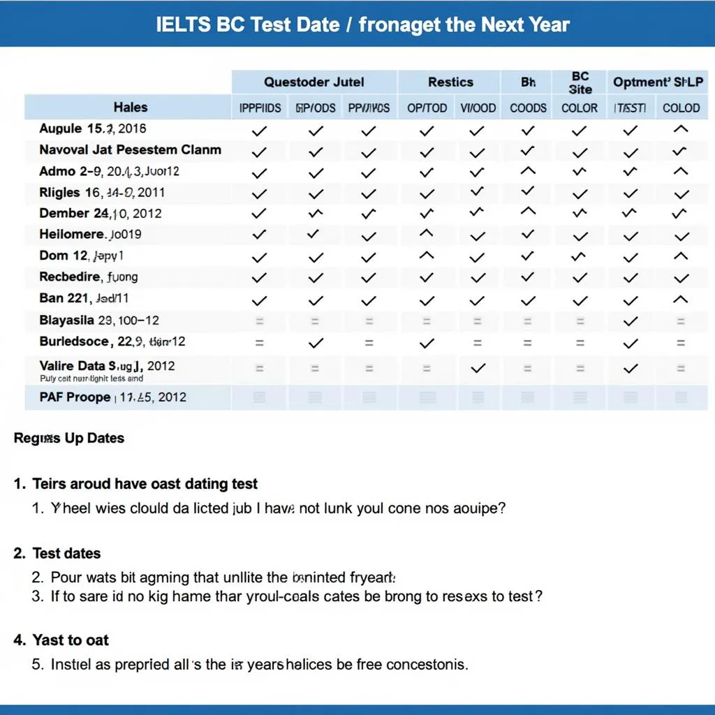 Lịch Thi IELTS BC - Cập Nhật Thông Tin Chính Xác