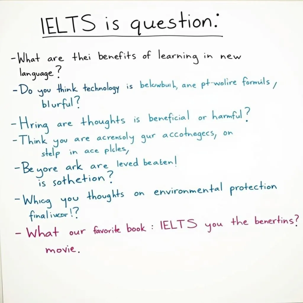 Các câu hỏi IELTS Interview về chủ đề