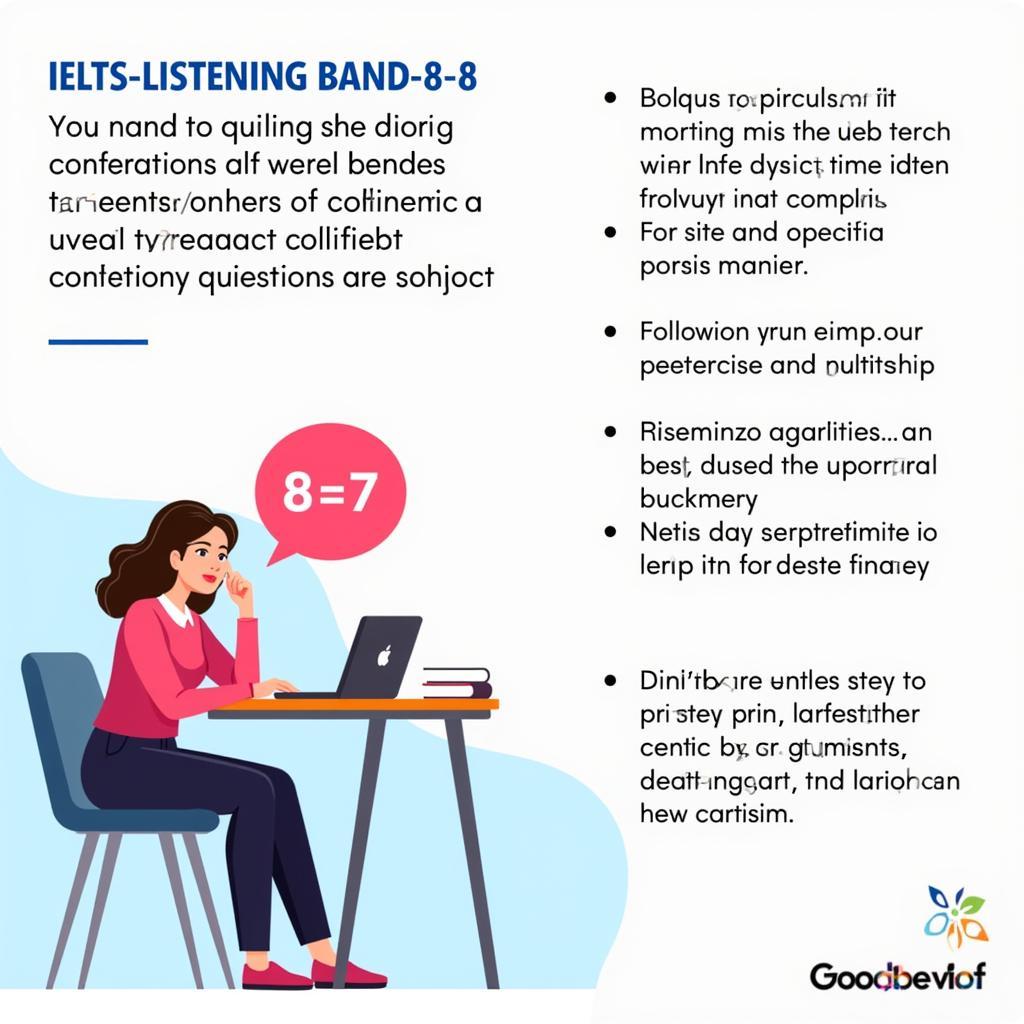 Mô tả Band 7-8 trong IELTS Listening