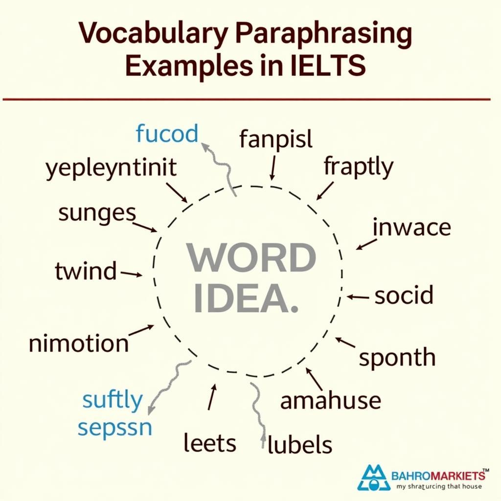 Ví dụ về Paraphrasing từ vựng trong IELTS