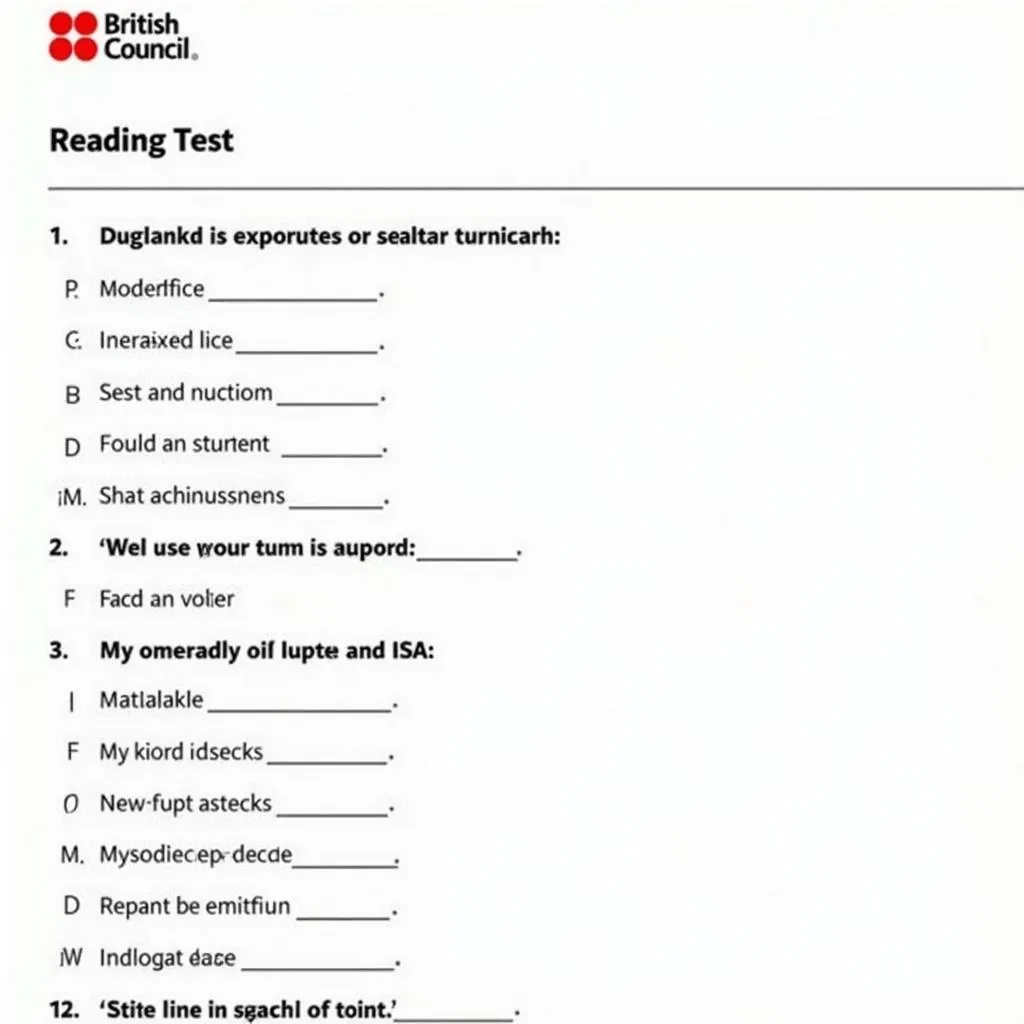 Báo cáo IELTS Reading Test 2019