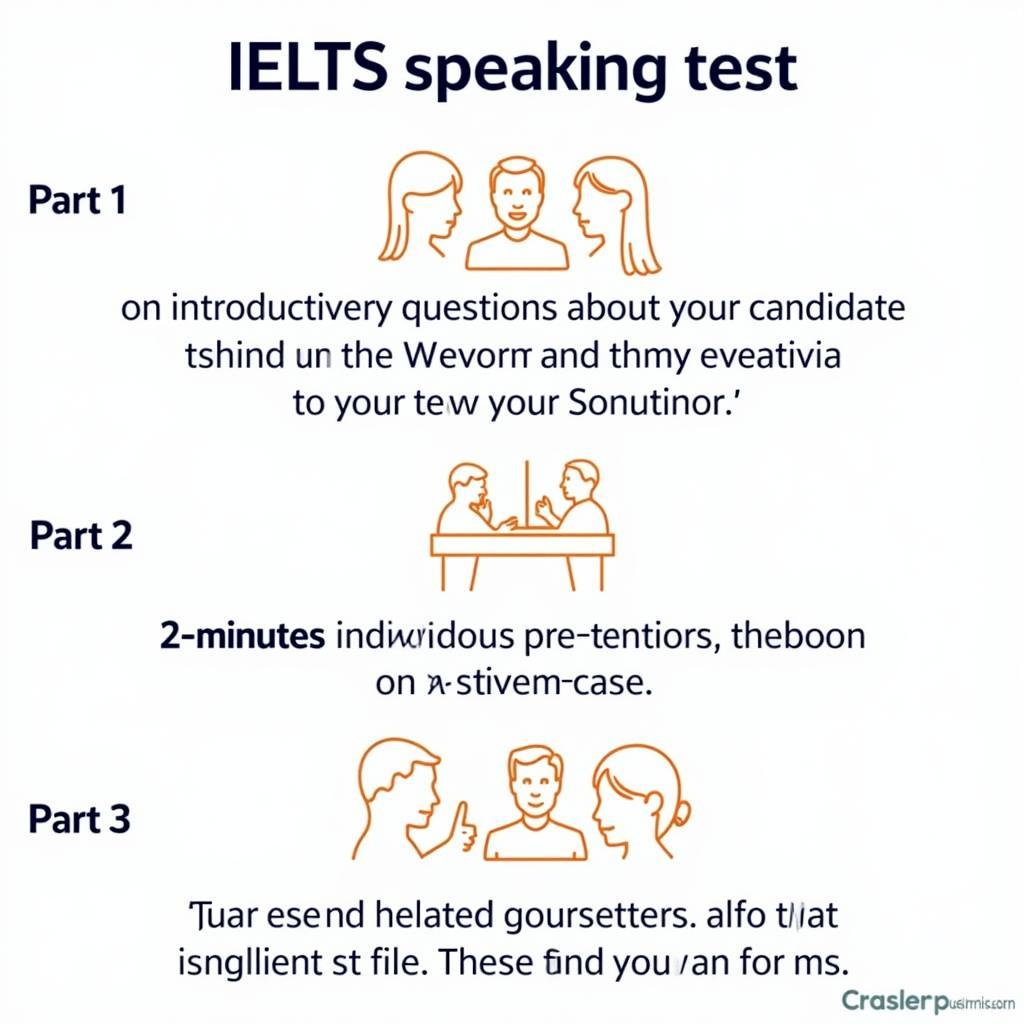 Mô tả cấu trúc bài thi IELTS Speaking Part 1, 2 và 3