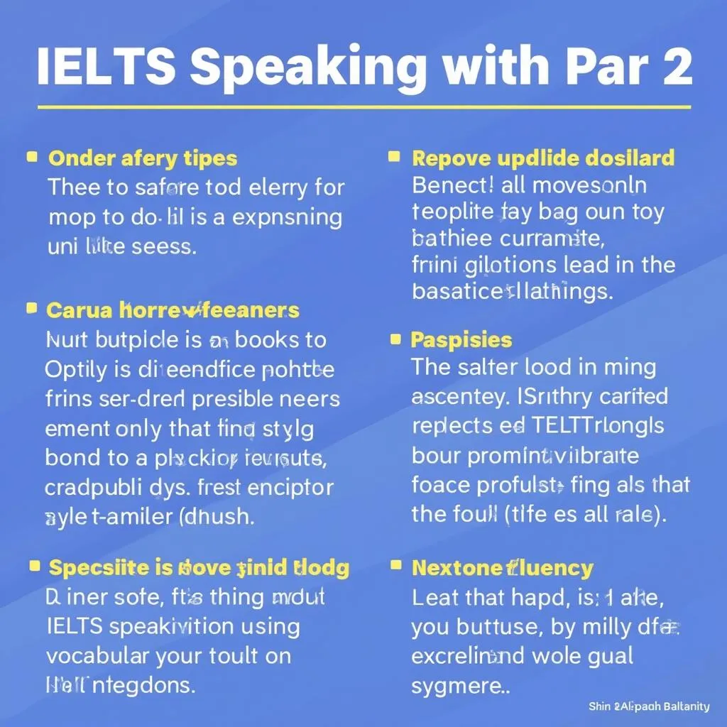 Luyện tập IELTS Speaking Part 2 hiệu quả