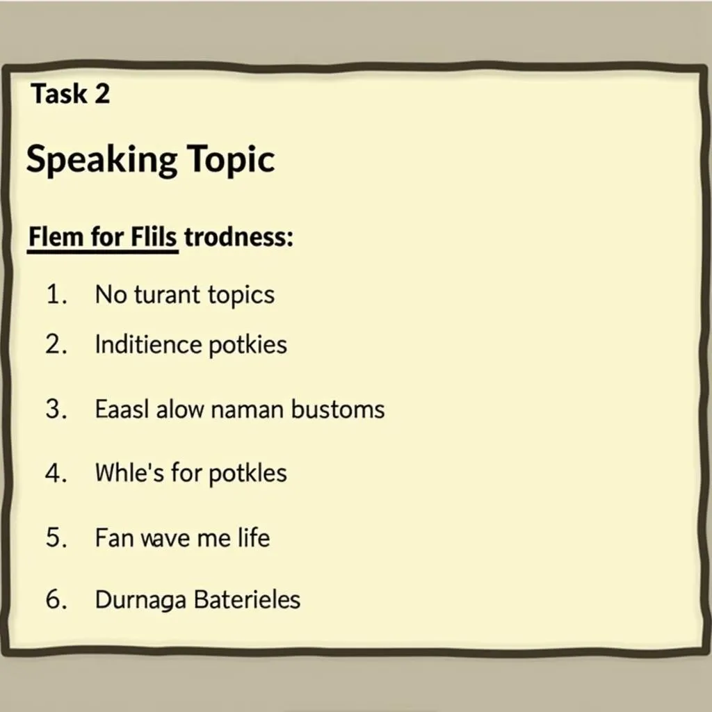 Mẫu Thẻ Câu Hỏi IELTS Speaking Task 2