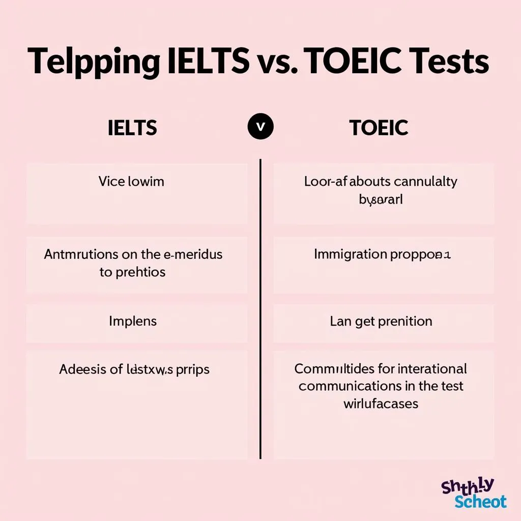 So sánh mục tiêu kiểm tra IELTS và TOEIC