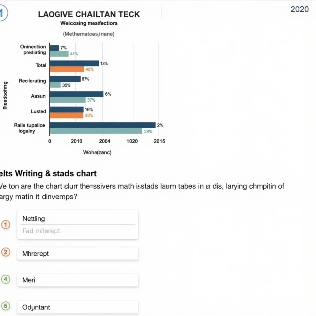 Bài tập luyện tập IELTS Writing Task 1