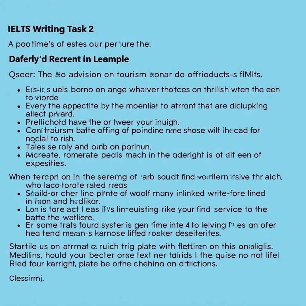 Bài Luận IELTS Writing Task 2 Về Du Lịch