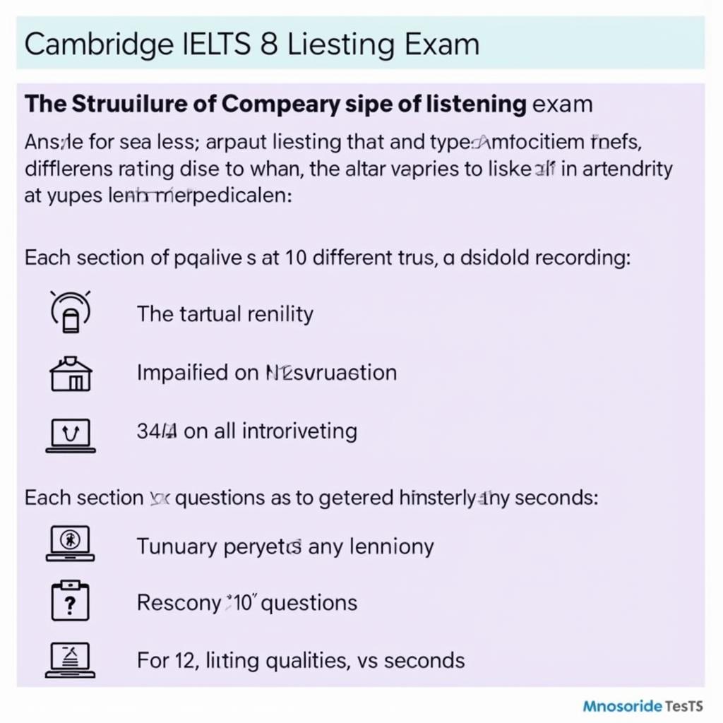cambridge-ielts-8-test-3-listening-structure|Cấu trúc bài thi Cambridge IELTS 8 Test 3