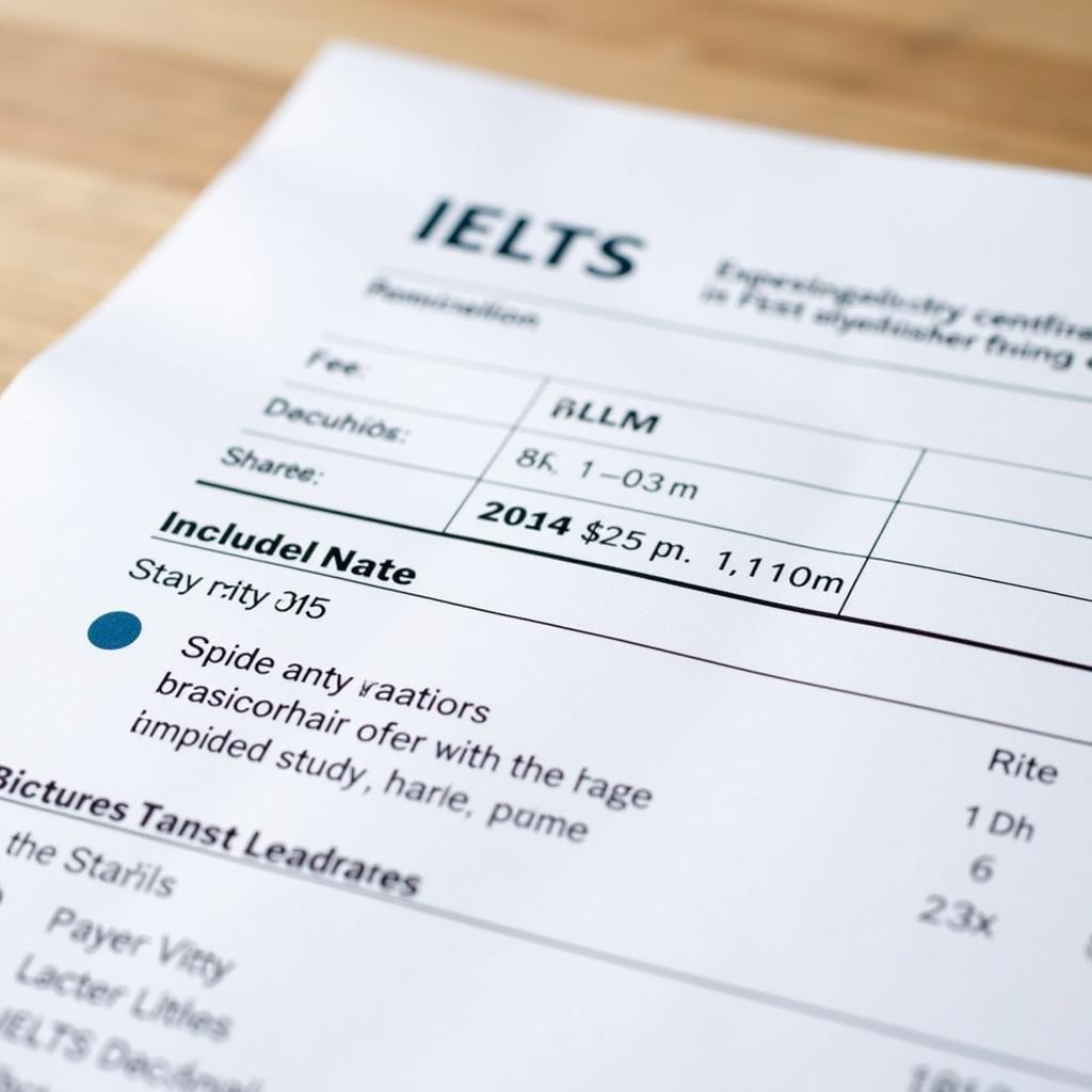 Lệ phí thi và tài liệu IELTS Hội đồng Anh