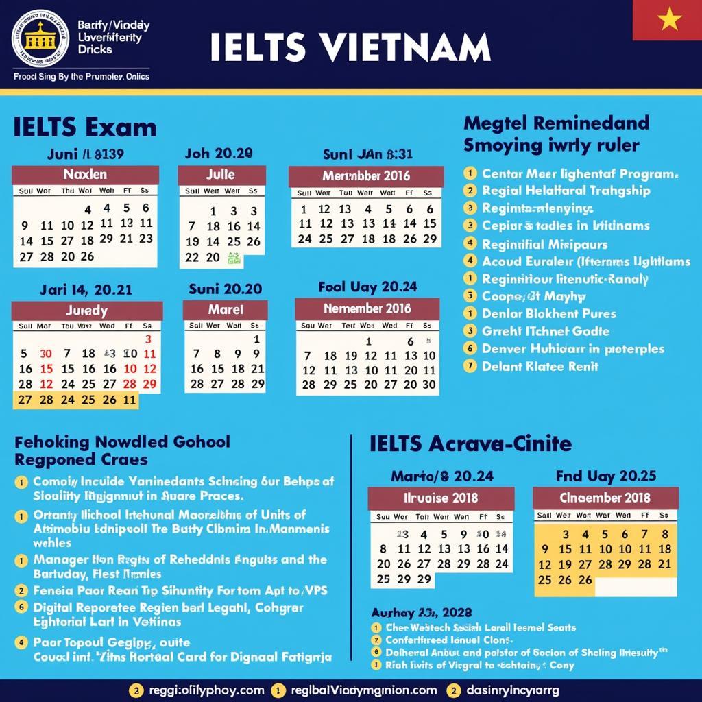 Lịch thi IELTS và thông tin du học