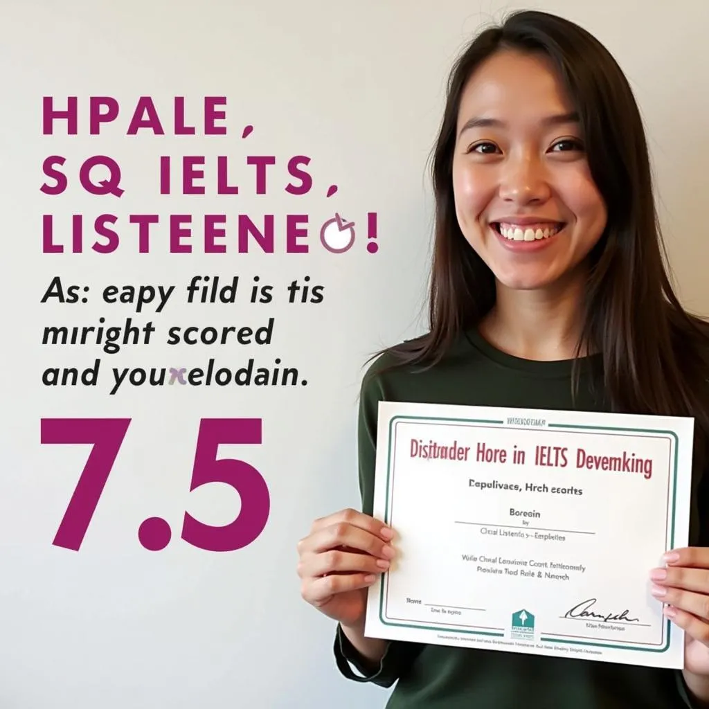 Đạt 7.5 IELTS Listening - Mục tiêu và thành quả