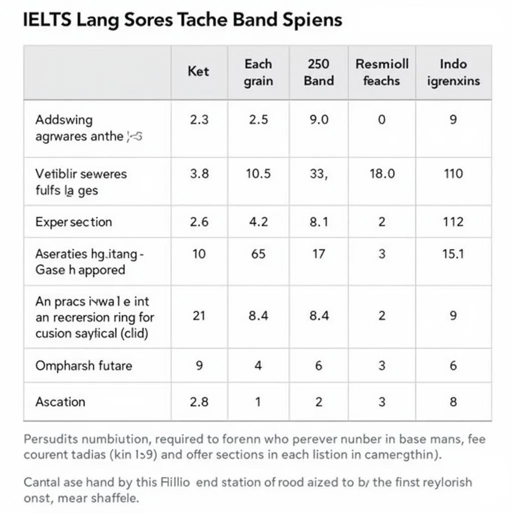 Bảng điểm IELTS Listening