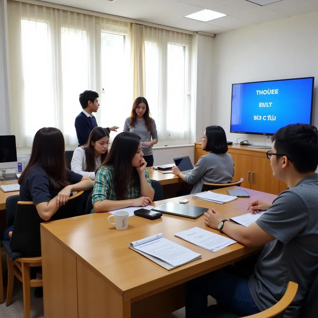 Lớp học IELTS sôi nổi tại NGOẠI NGỮ CEO
