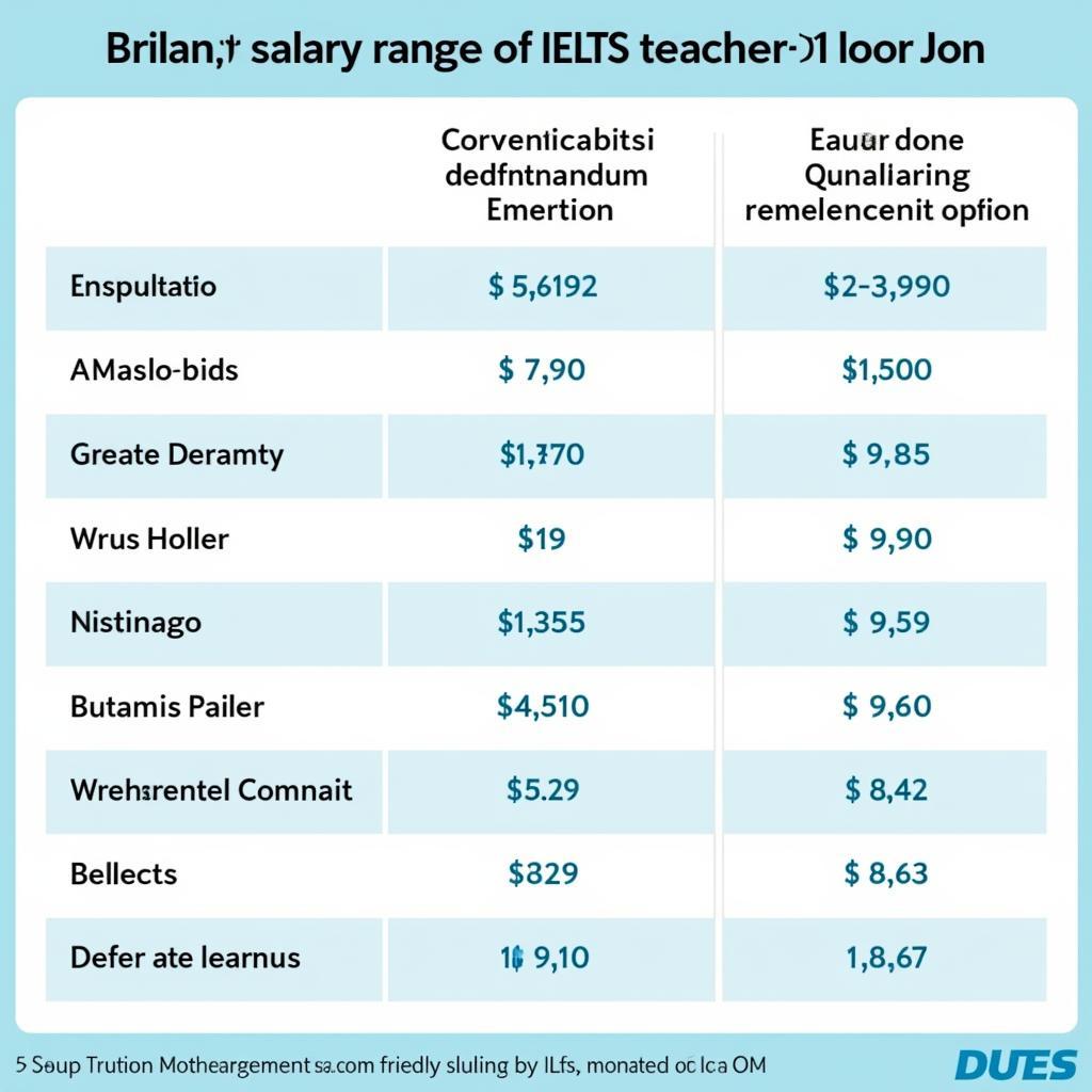 Mức lương của giáo viên IELTS