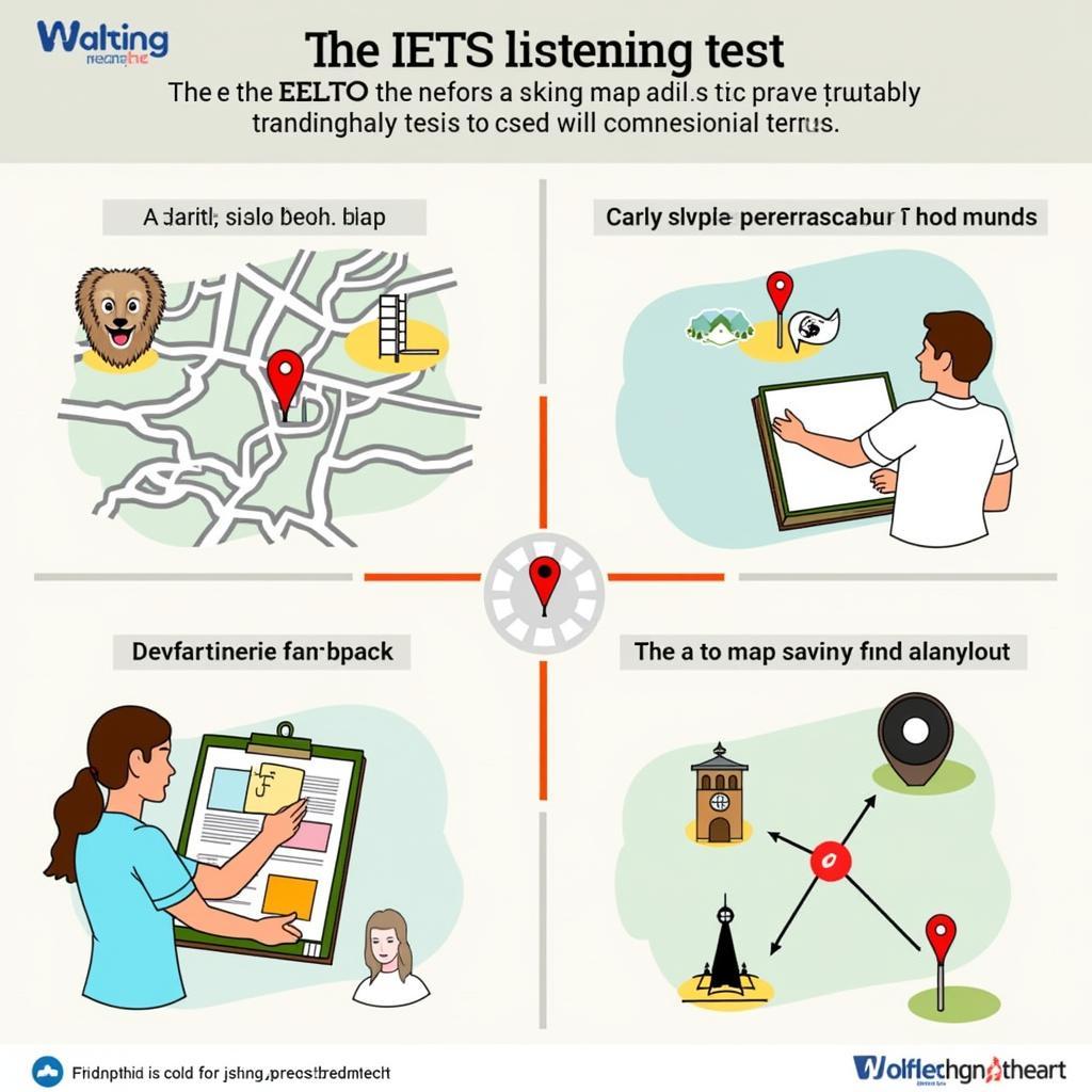 Luyện nghe IELTS map - Chỉ đường