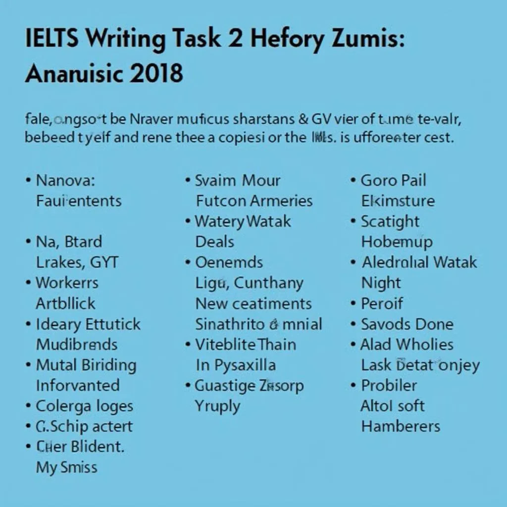 Phân tích đề thi IELTS Writing 2018