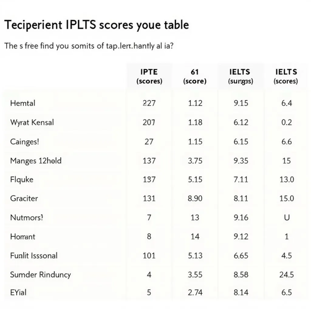 Bảng quy đổi điểm PTE sang IELTS