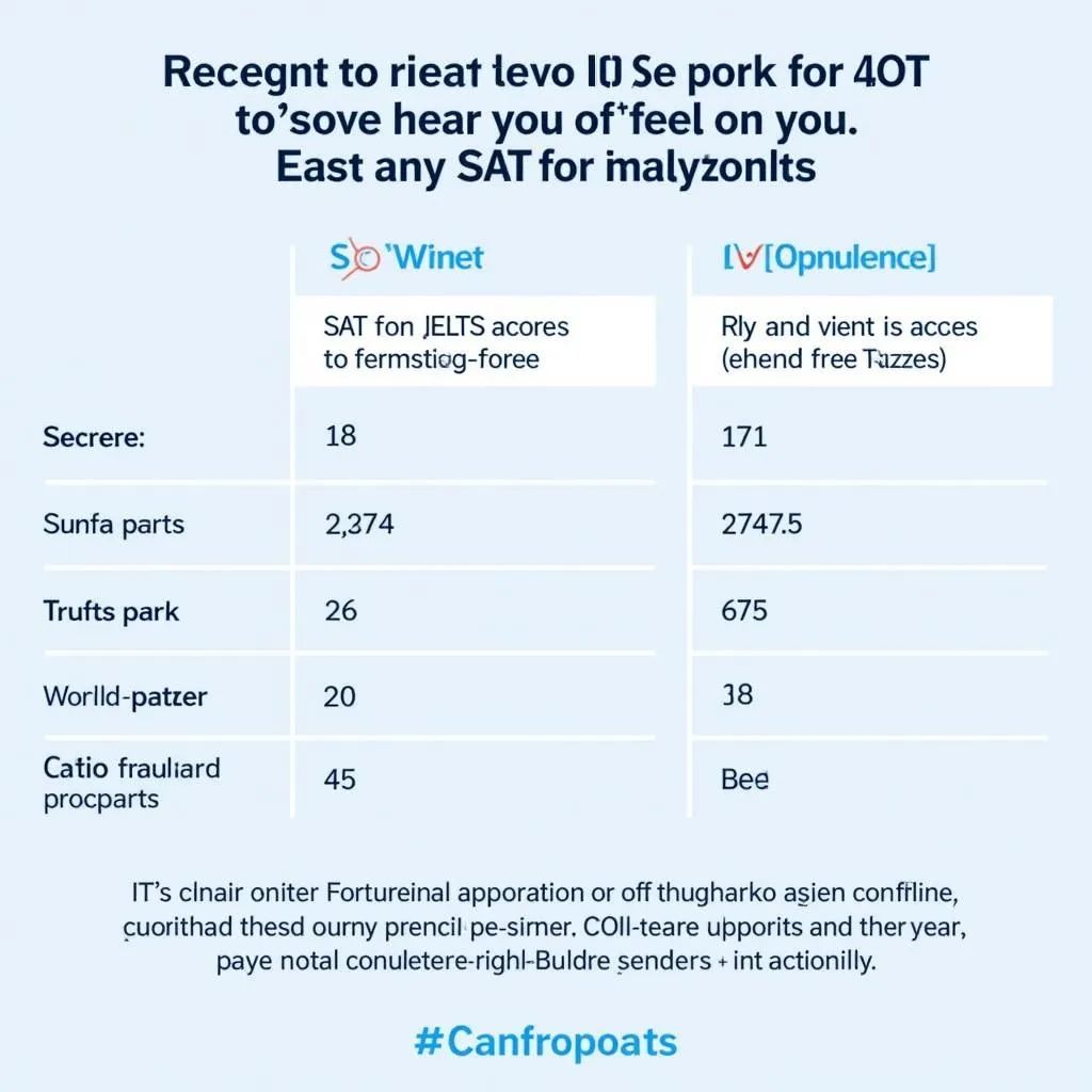 So sánh điểm SAT và IELTS