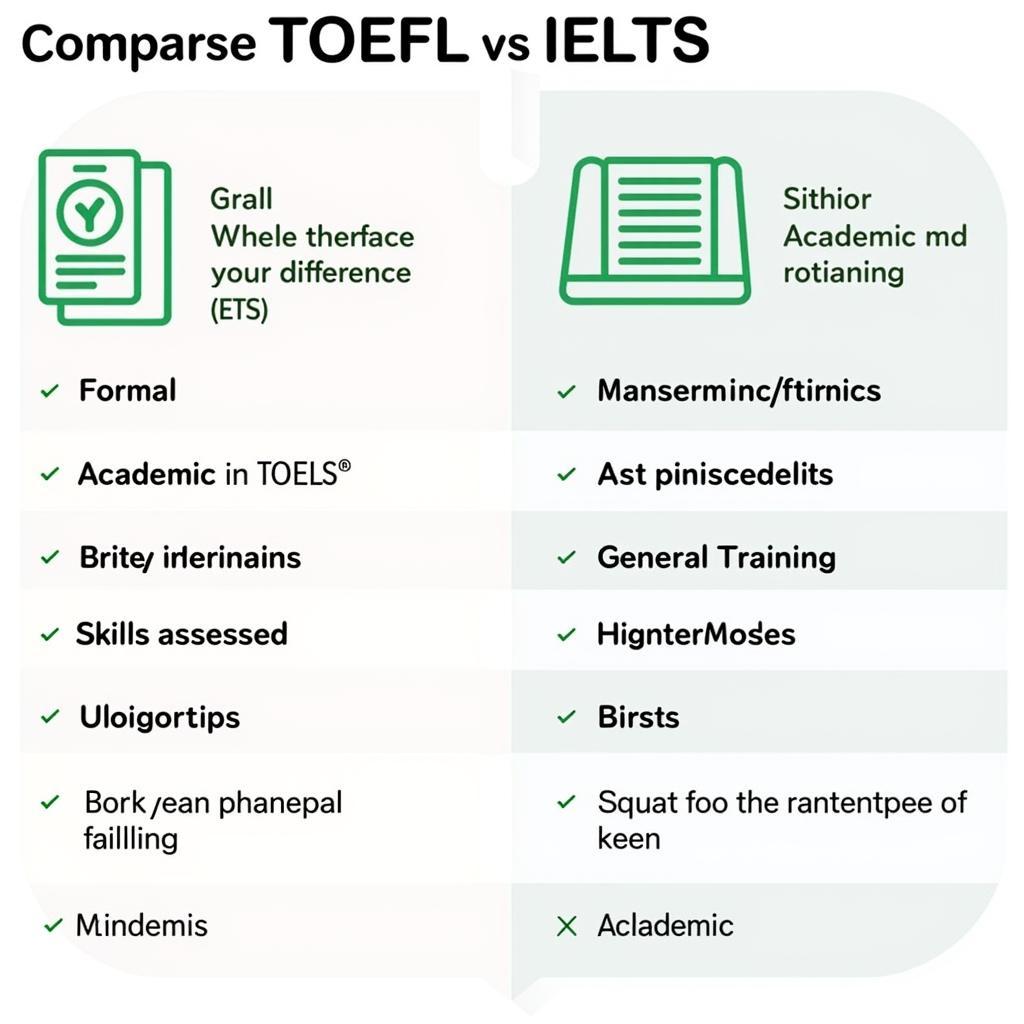 So sánh TOEFL và IELTS