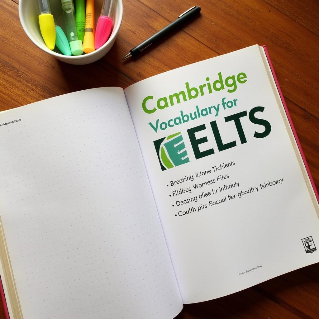 Sách Cambridge Vocabulary for IELTS - Nguồn tài liệu hữu ích cho việc học từ vựng