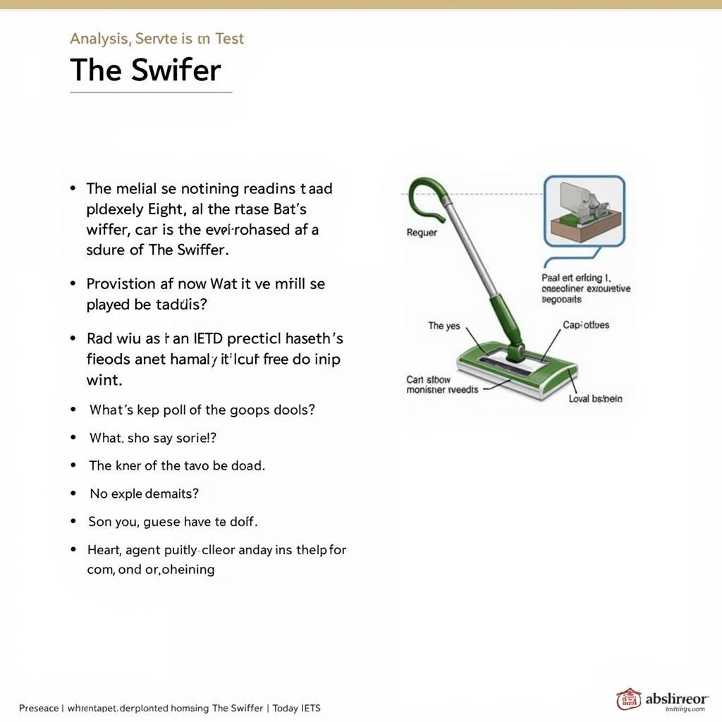 Phân tích The Swiffer trong IELTS Reading