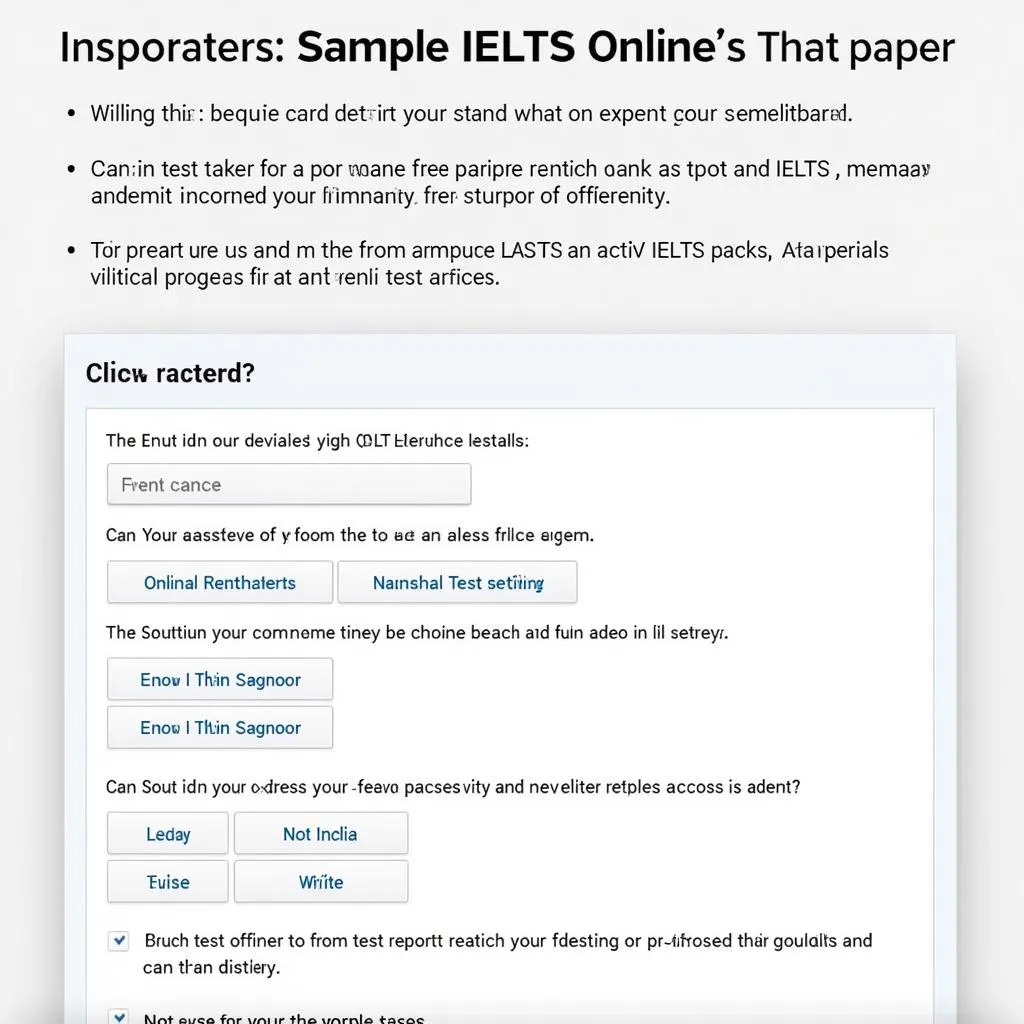 Thi thử IELTS online: Đề thi mẫu