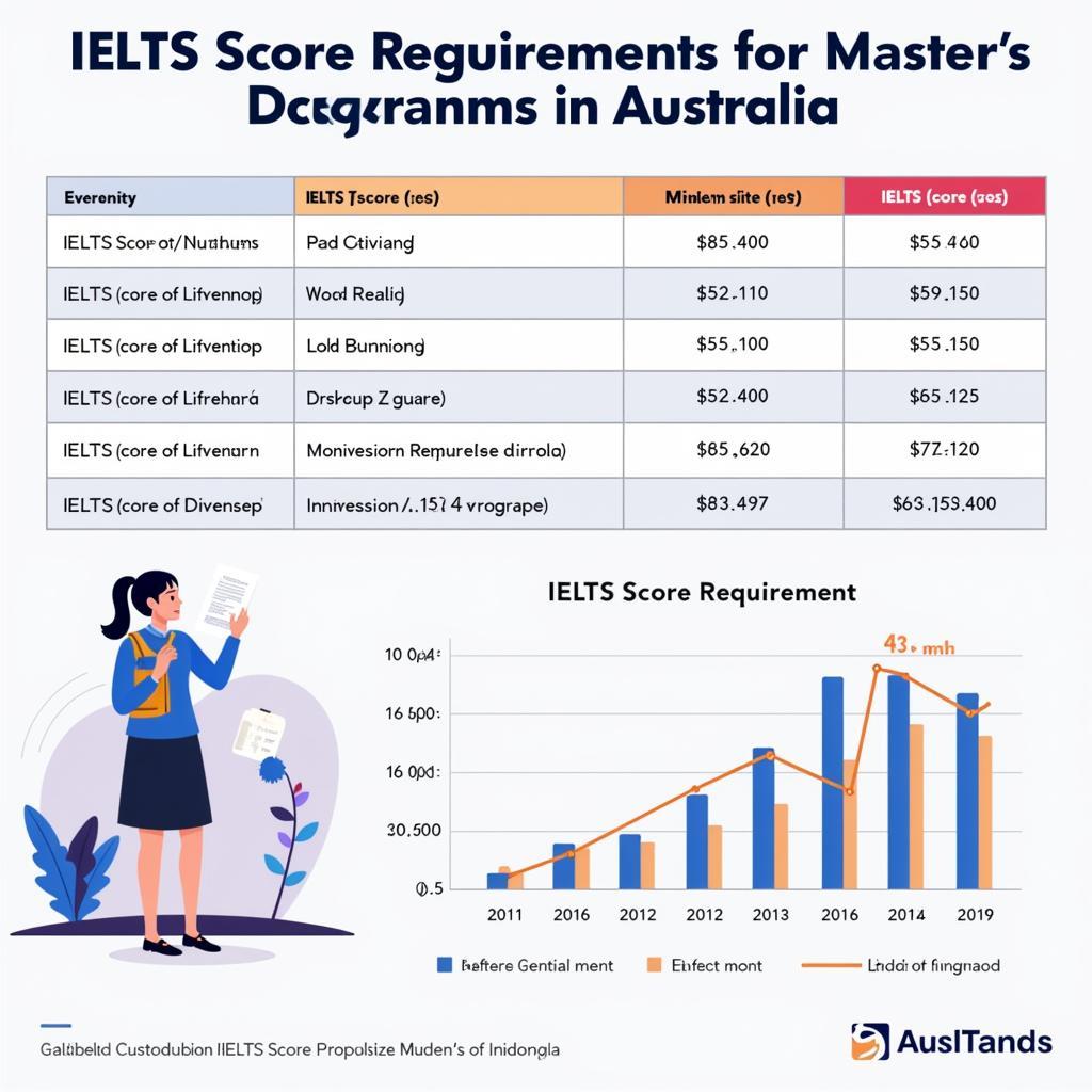 Yêu cầu điểm IELTS du học Úc bậc thạc sĩ