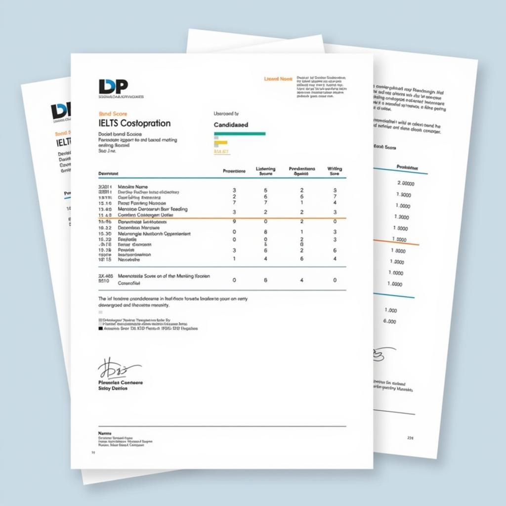 Bảng điểm IELTS IDP chi tiết