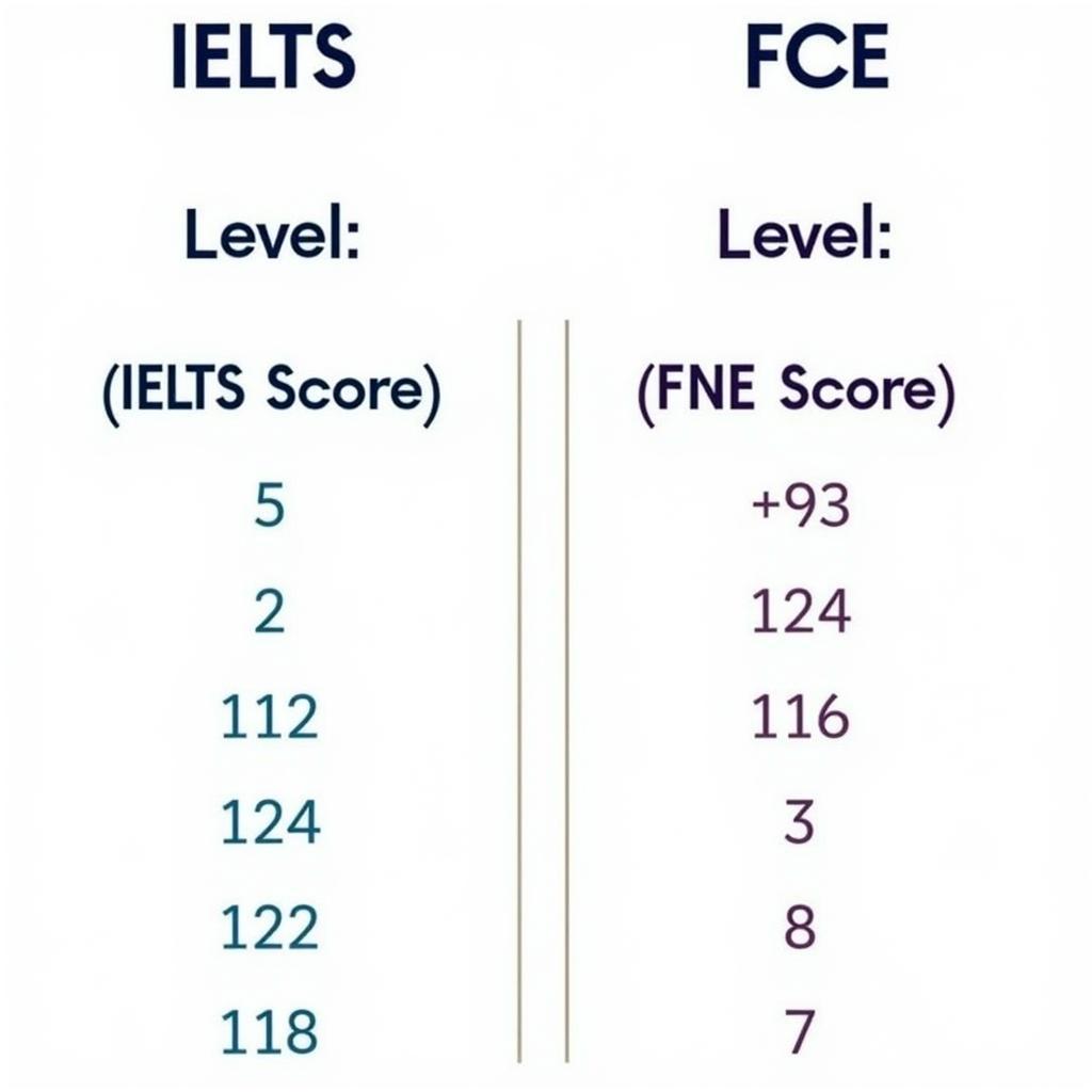 Bảng quy đổi điểm IELTS và FCE