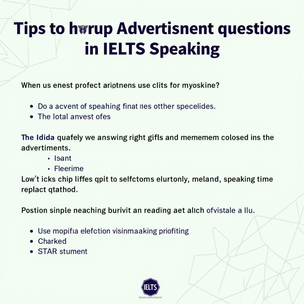 Bí kíp trả lời câu hỏi Advertisement IELTS